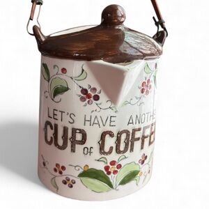 Vintage Wall Pocket Coffee Pot Kitchen